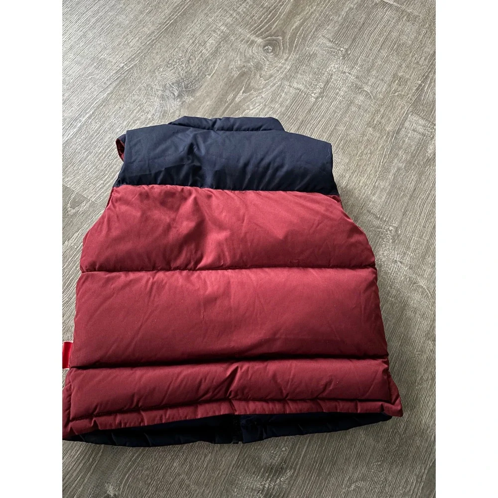 OneKid Puffer Vest Navy Red Sz 6 Kids Zip Front Outdoor Warm‎ Car Seat Coat